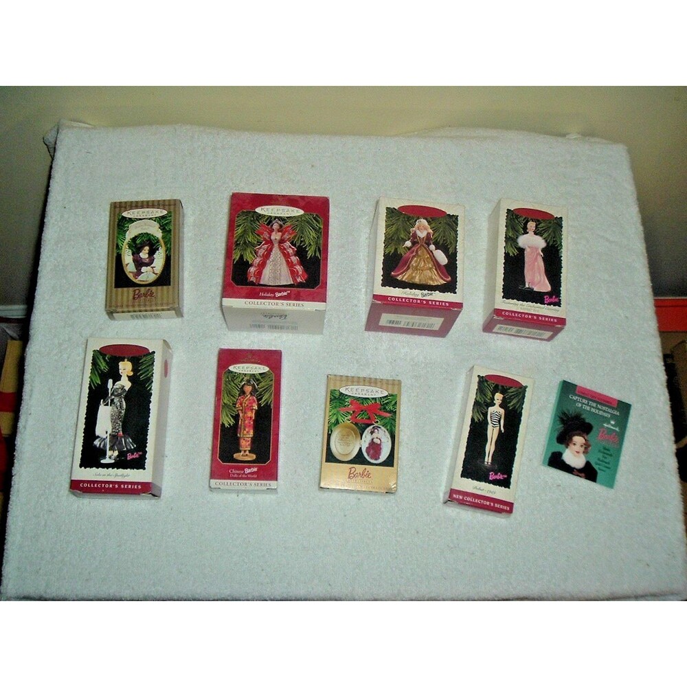 Hallmark Ornaments Barbie Lot Solo in Spotlight Enchanted Evening Holiday Debut
